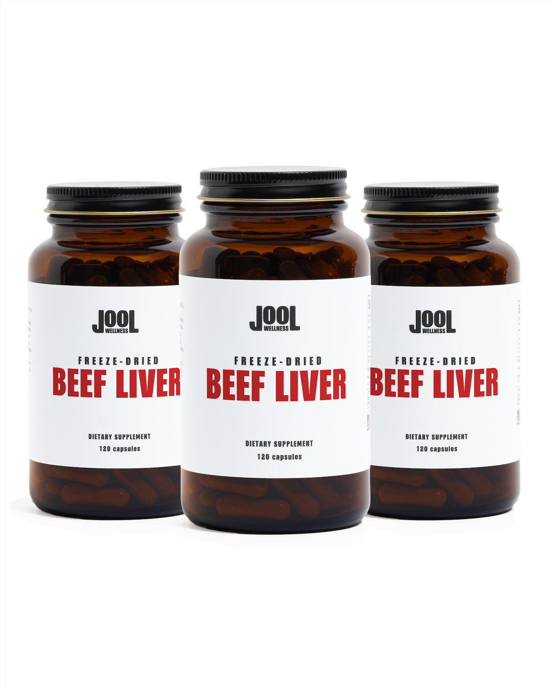 Freeze-Dried Beef Liver Capsules 3-Pack