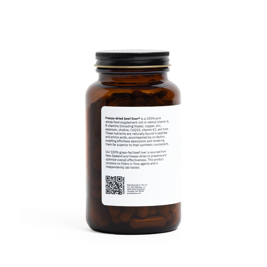 Grass Fed Freeze-Dried Beef Liver | 1 month supply